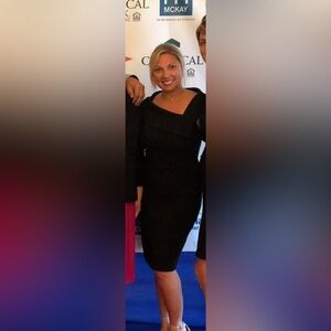 DKNY Black midi Dress